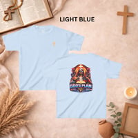 Image 4 of Kids Tee — "God's Plan" Christian Graphic Youth T-Shirt