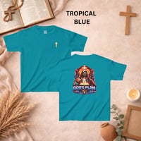 Image 5 of Kids Tee — "God's Plan" Christian Graphic Youth T-Shirt