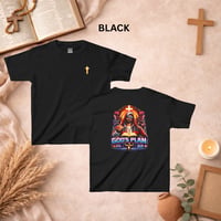Image 10 of Kids Tee — "God's Plan" Christian Graphic Youth T-Shirt