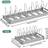 Image 1 of Pot Lid Organizer Rack