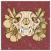  Cat Skull Print (20$ Donation) (Rust Ver.) 