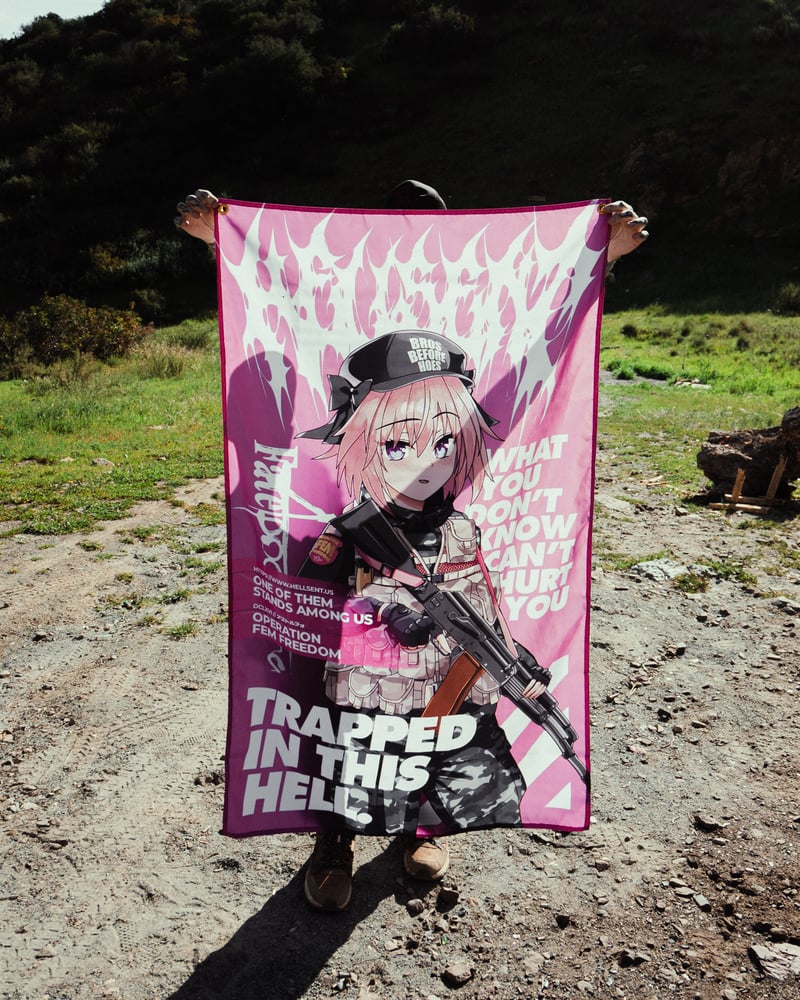 Image of Trapped In This Hell Flag