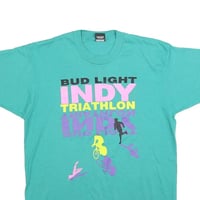 Image 3 of Vintage '91 Bud Light Indy Triathlon Tee - Green