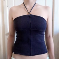 Image 1 of Navy halter top