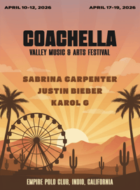 Unofficial Coachella 2026 Poster
