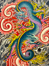 “Blue Dream Dragon No. 2” original painting
