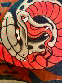Image 3 of Cotton Towel "The Scull × Snake"