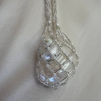 Image 2 of Dream catcher necklace (silver inline beads)