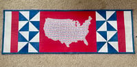 Image 2 of Happy Birthday, America Table Runner Sewing Pattern - PDF Download