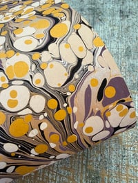 Image 3 of One of a kind hand marbled paper  'Pansy Viola' 