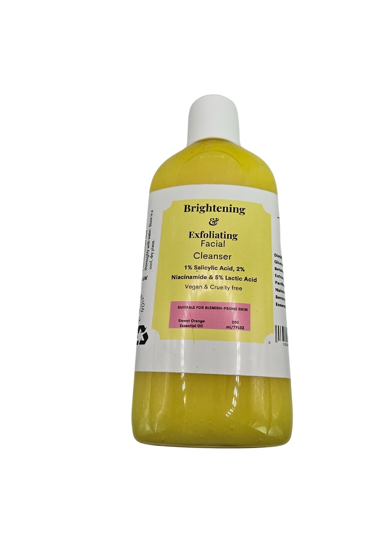 Brightening & Exfoliating Facial Cleanser with 1% Salicylic Acid 2% Niacinamide 5% Lactic Acid  Image 3