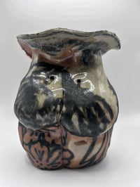 Image 2 of Woodfired Goddess Vessel – Floral Underglaze