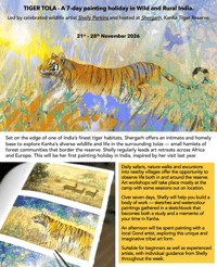 Image 1 of Painting Holiday - India - Tiger Tola 2026