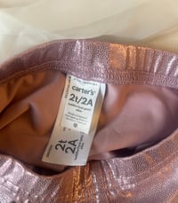 Image 5 of Carter’s Metallic Leggings 2 Pack