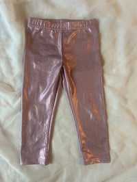 Image 4 of Carter’s Metallic Leggings 2 Pack