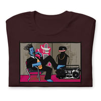 Image 2 of Art life: Dirty Remix  (Oxblood black tee)