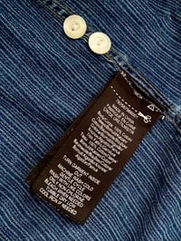 Image 10 of RRL STRIPED INDIGO COTTON WORK-SHIRT