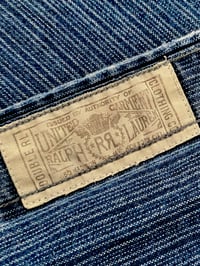 Image 8 of RRL STRIPED INDIGO COTTON WORK-SHIRT