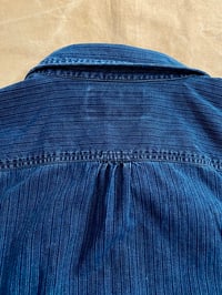 Image 6 of RRL STRIPED INDIGO COTTON WORK-SHIRT