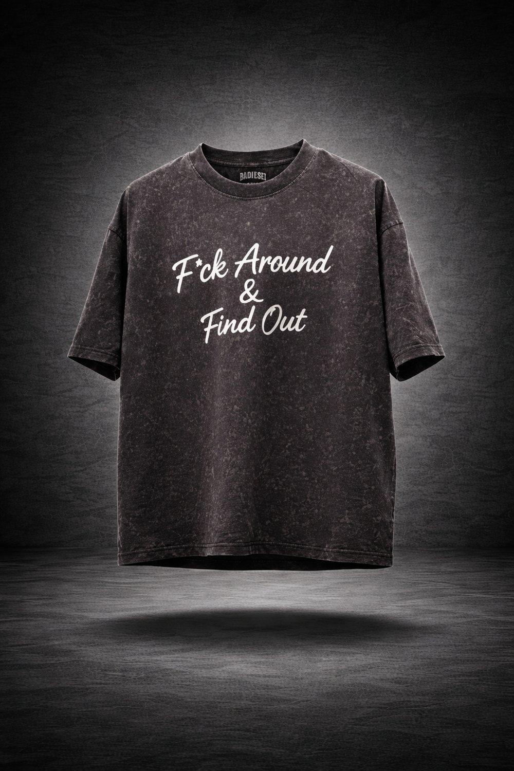 Image of F*ck around & find out washed tee brown 