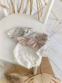 Image 1 of Newborn bodysuit for photoshoots | Lara | beige