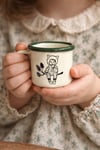 'Wolf Pixie' Mini Enamel Mug