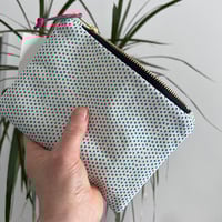 Image 1 of Dotty printed fabric pouch purse