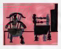 Image 1 of Florence B Hutchings - 'Side By Side' (Pink and Black 1/1)