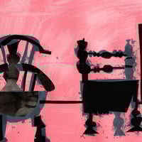 Image 3 of Florence B Hutchings - 'Side By Side' (Pink and Black 1/1)