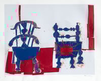 Image 1 of Florence B Hutchings - 'Side By Side' (Red and Blue 1/1)
