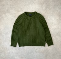 Image 1 of Patagonia Cable Knit Sweater Green Mens Large / XL Womens 