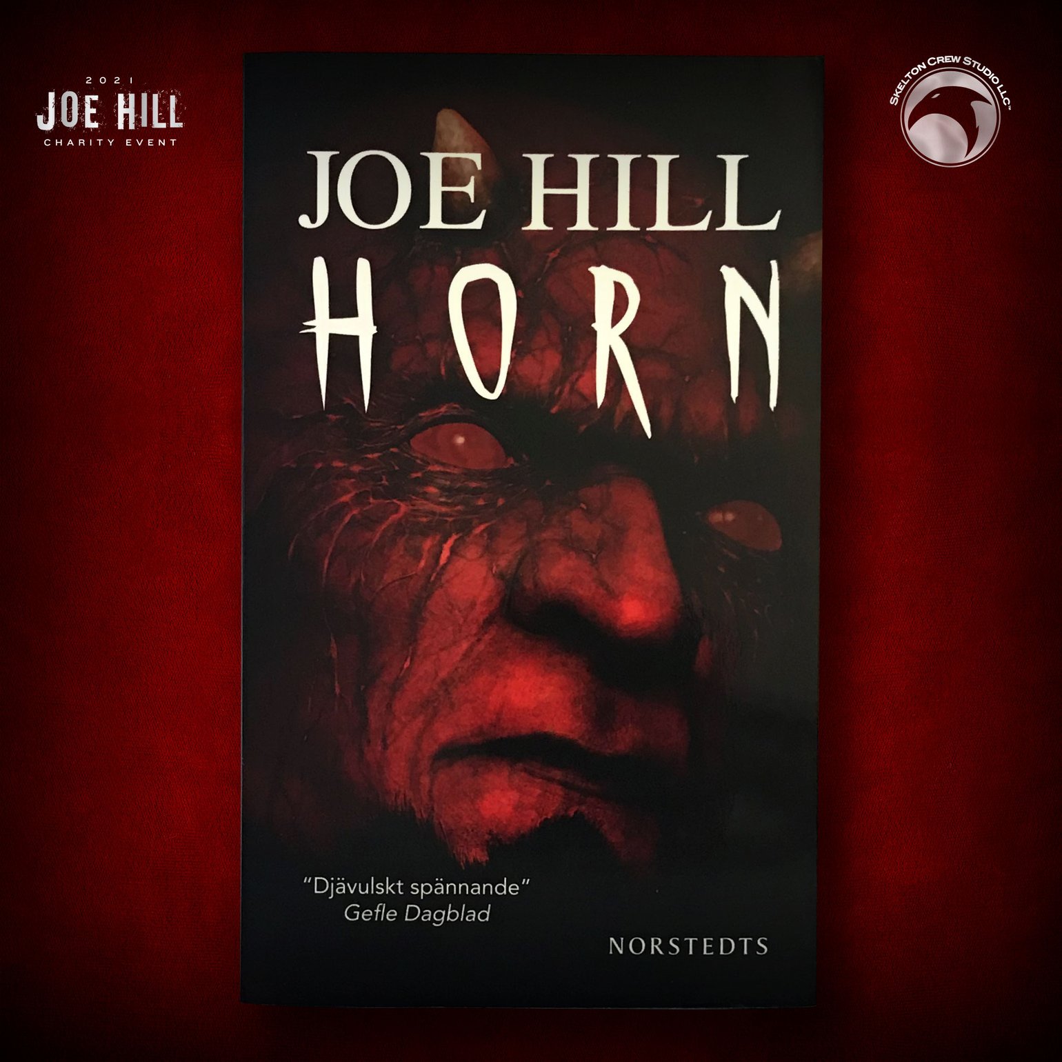 Image of JOE HILL 2026 CHARITY EVENT 94: SIGNED/DOODLED Horns TPB - Swedish