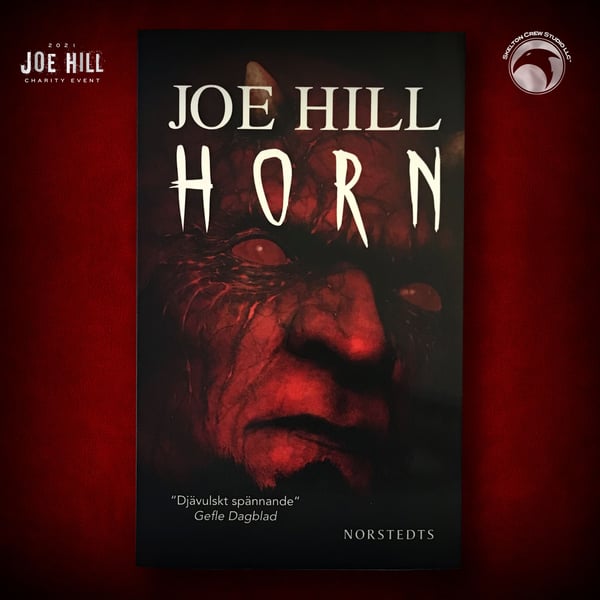 Image of JOE HILL 2026 CHARITY EVENT 94: SIGNED/DOODLED Horns TPB - Swedish