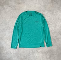 Image 1 of Patagonia Cap Cool LS T-Shirt BS Logo Teal Small Mens