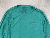 Image 2 of Patagonia Cap Cool LS T-Shirt BS Logo Teal Small Mens