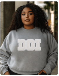 Image 1 of Daughters of Isis Patch | DOI White Chenille Letters | DIY Apparel & Accessories