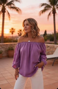 Image 1 of Geaux Girl Off Shoulder Top