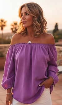 Image 2 of Geaux Girl Off Shoulder Top