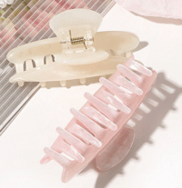 Image 2 of Pearl Marble Hair Claw (blush set)