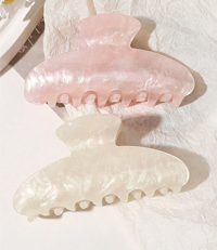 Image 4 of Pearl Marble Hair Claw (blush set)