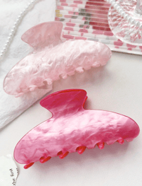 Image 1 of Pearl Marble Hair Claw (lovely set)