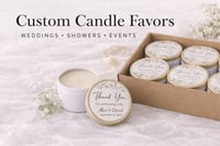 Image 1 of Custom Candle Favors – Personalized for Your Special Moments