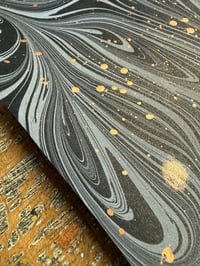 Image 5 of One of a kind hand marbled paper 'Primordial'
