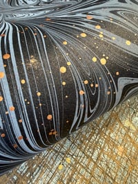 Image 3 of One of a kind hand marbled paper 'Primordial'