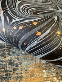 Image 6 of One of a kind hand marbled paper 'Primordial'