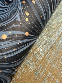 Image 4 of One of a kind hand marbled paper 'Primordial'