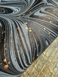 Image 7 of One of a kind hand marbled paper 'Primordial'