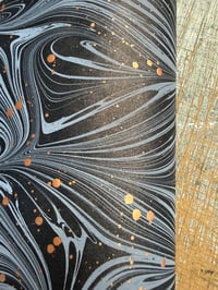 Image 1 of One of a kind hand marbled paper 'Primordial'