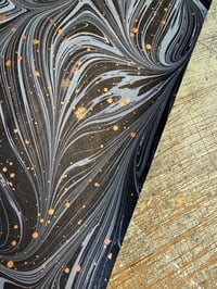 Image 10 of One of a kind hand marbled paper 'Primordial'
