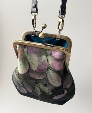 Image of Hydrangea, crossbody velvet bag - fits phone